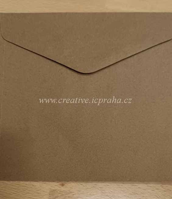 obálka 160x160mm GP kraft 120g/m2